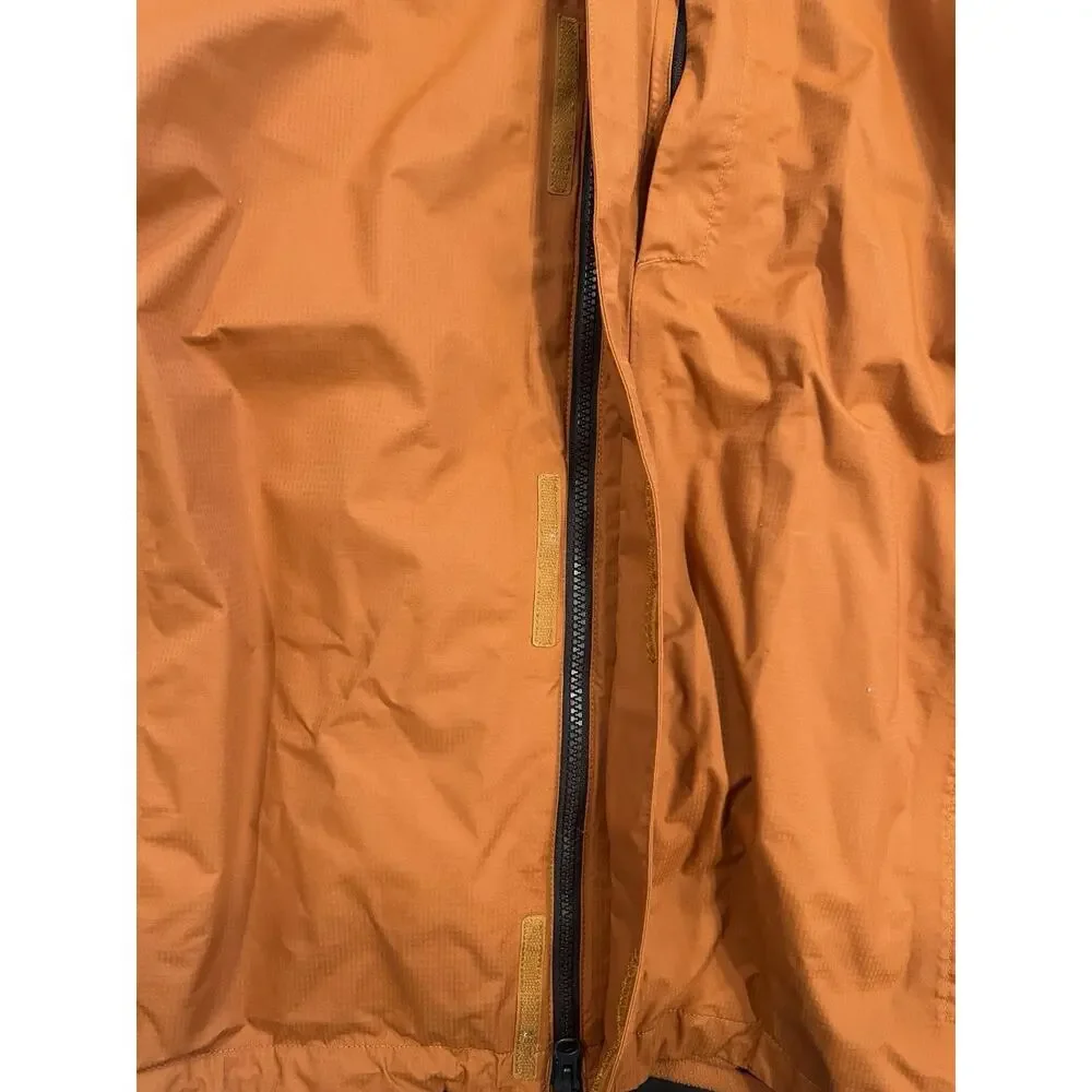 The North Face Brunt Orange Zip Up Jacket + Fleece Jkt Liner Men’s XL HYVent